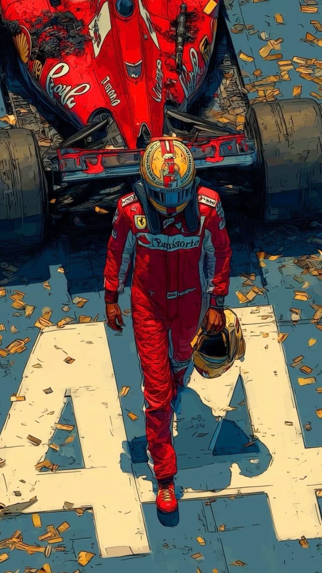 Toalla MOVA estampado FERRARI_F1
